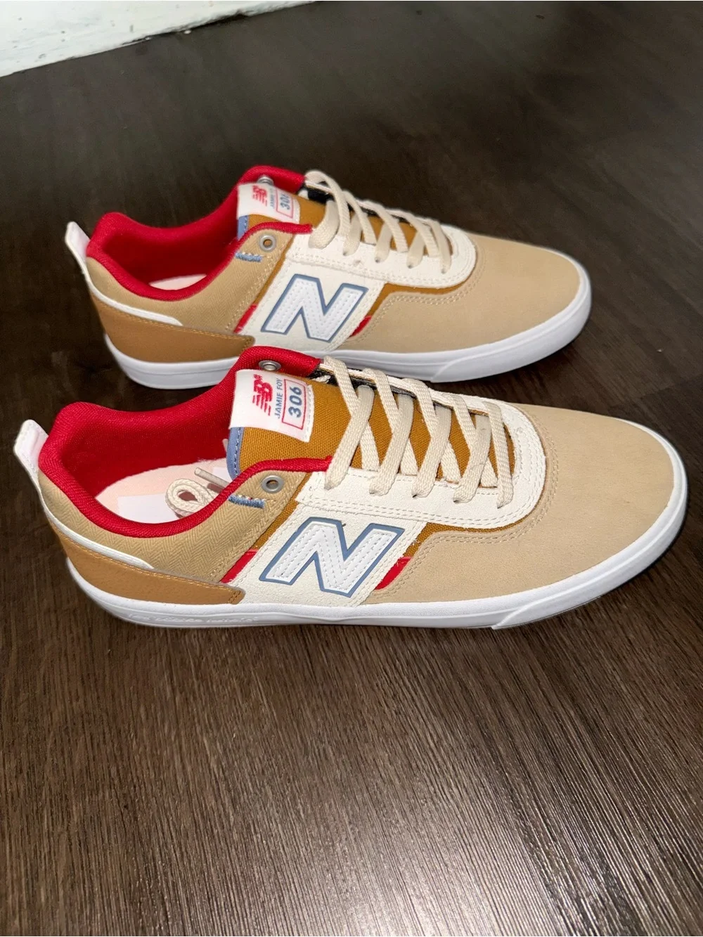 NWOB Jamie Foy × New Balance Numeric 306 'Tan White' MEN’s size 10.5